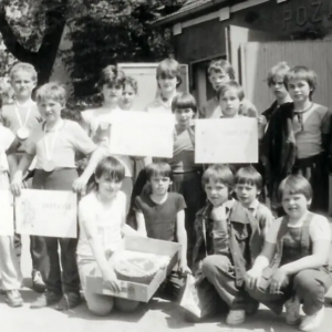 Rok 1987, družsvo mladých hasičů
